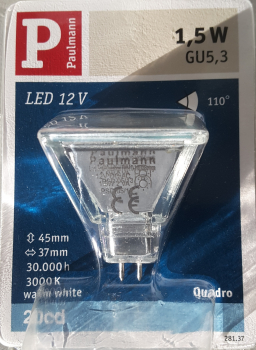 QUADRO LED G5,3 12V 1,5W