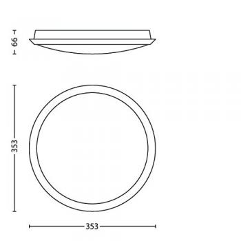 Philips DENIM 353 weiß 690Lumen