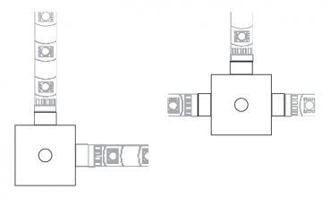 LED-Stripe Kreuz-Verteilerbox