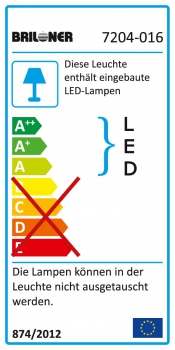 7204-016 LED Einbau  weiß IP23