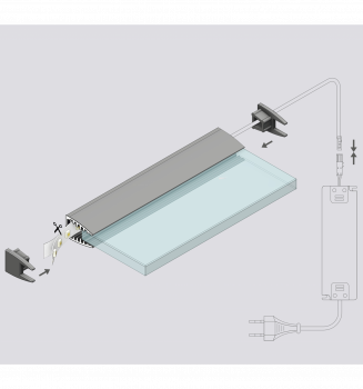 MICRO 1m für Glasplatte