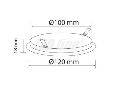 245671 Einbau 120mm 6Watt