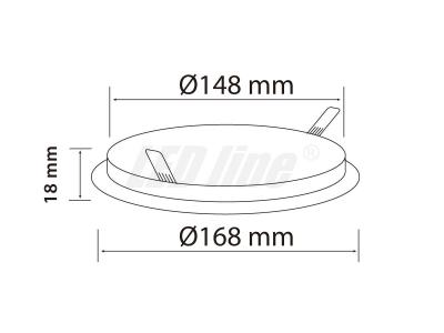 245688 Einbau 170mm 12Watt