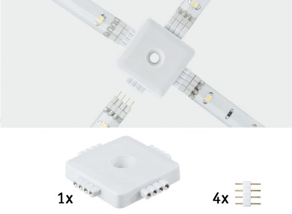 LED-Stripe Kreuz-Verteilerbox