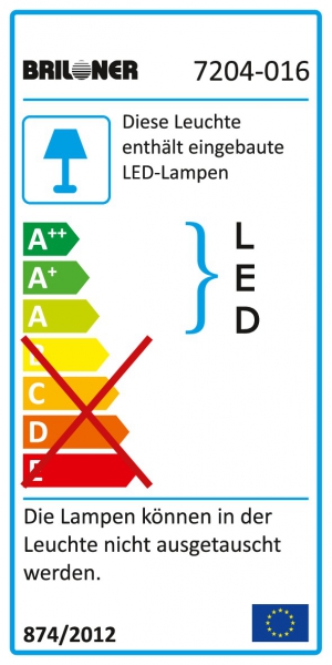 7204-016 LED Einbau  weiß IP23