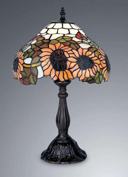 HOCKERLAMPE 49cm Sonnenblume
